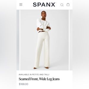 Spanx Seamed Front Wide Leg Pants